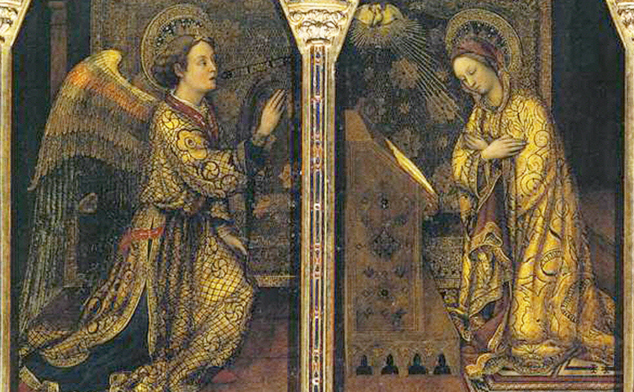 Particolare dell'Annunciazione